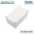 Boxco S-Series 150x250x100mm Plastic Enclosure, IP67, IK08, ABS, Grey Cover, Screw Type