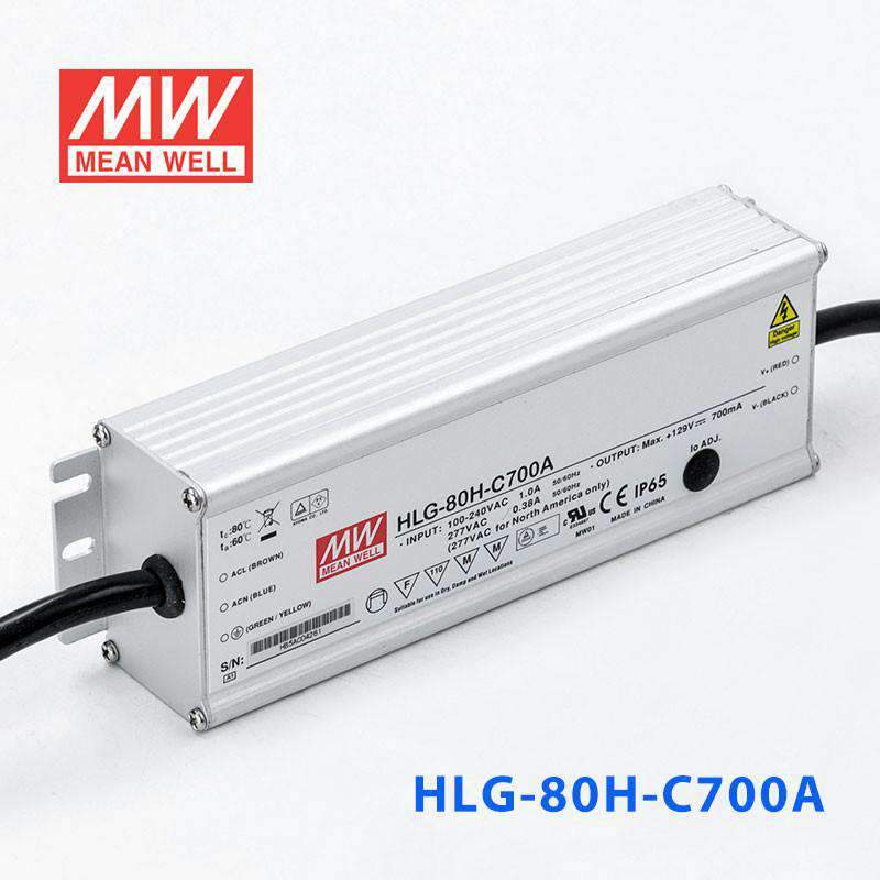 Mean Well HLG-80H-C700A Power Supply 90.3W 700mA - Adjustable - PHOTO 1