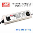 Mean Well ELG-240-C1750AB Power Supply 240W 1750mA - Adjustable and Dimmable