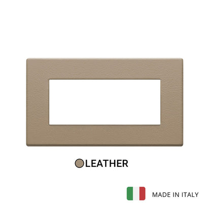 Vimar Eikon Exe Plate 5M Leather Brown