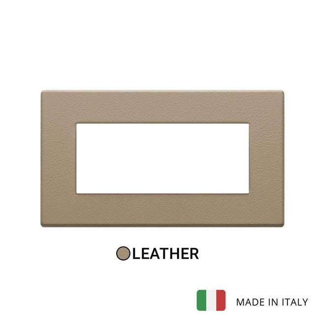Vimar Eikon Exe Plate 5M Leather Brown
