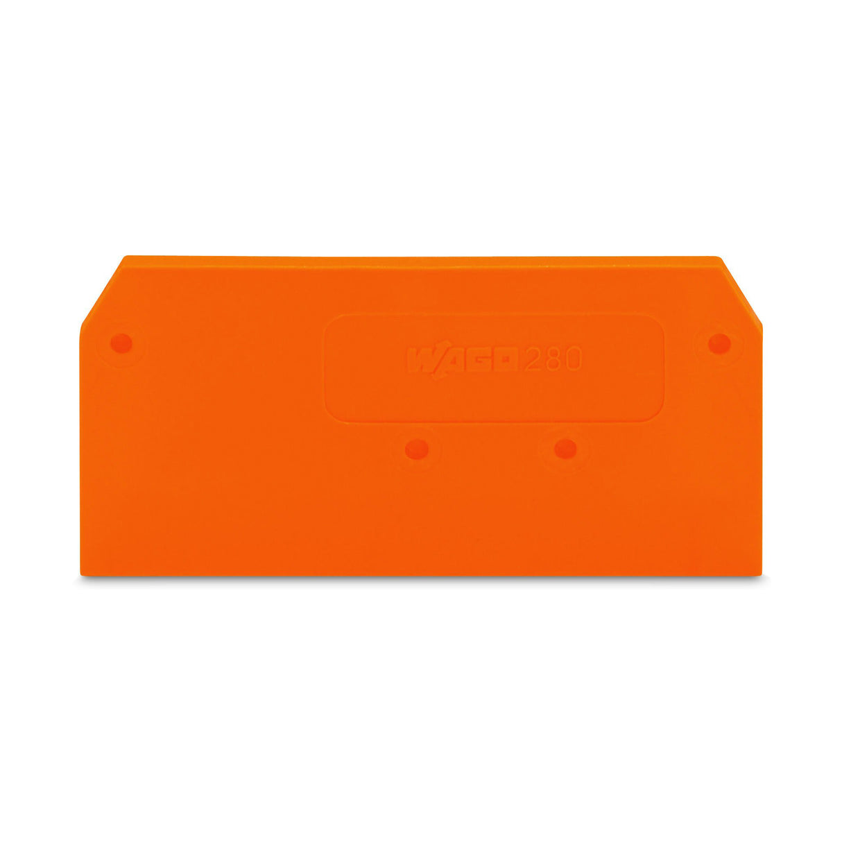 Wago 280-309 End and Intermediate Plate 2.5mm Thick Orange
