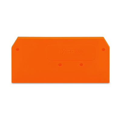 Wago 280-309 End and Intermediate Plate 2.5mm Thick Orange