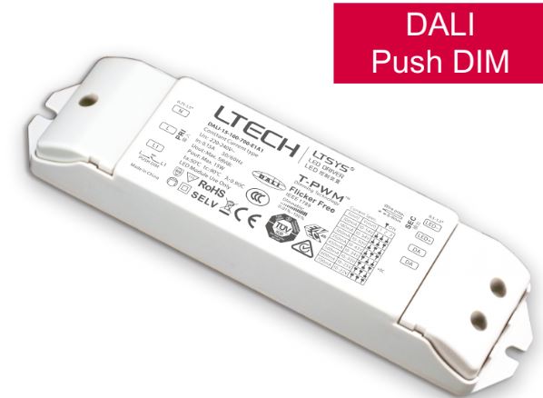 LTECH DALI-10-350-700-F1P1 10W 350mA ~ 700mA CC Dali LED Driver - Selectable Output