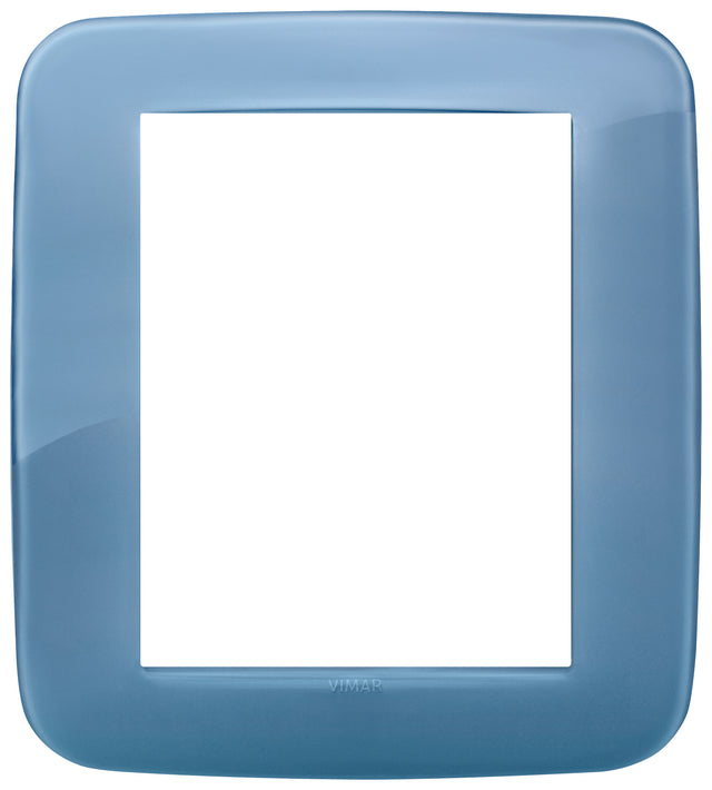 Vimar Arke Round Plate 8M Reflex Marine Blue