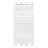 Arke RJ45 Cat 6 UTP Outlet Cover White