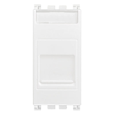 Arke RJ45 Cat 6 UTP Outlet Cover White