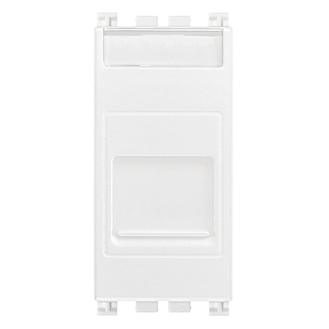 Arke RJ45 Cat 6 UTP Outlet Cover White