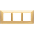 Vimar Plana Plate 6M Technopolymer Matt Gold