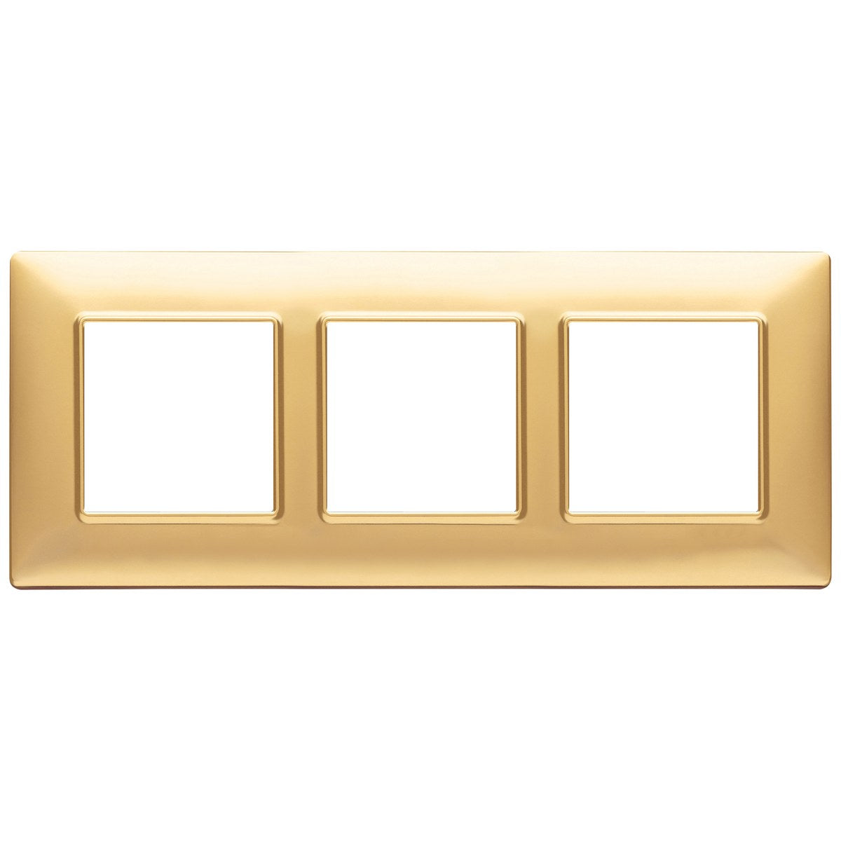 Vimar Plana Plate 6M Technopolymer Matt Gold