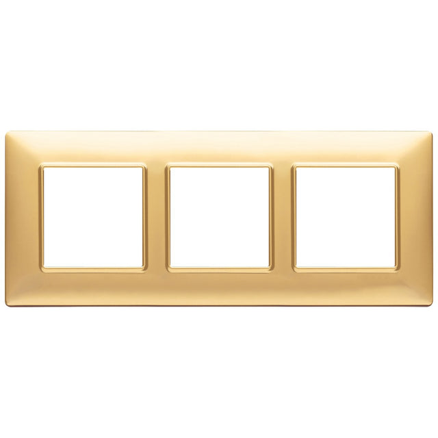 Vimar Plana Plate 6M Technopolymer Matt Gold