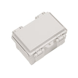 Boxco Q-Series 100x150x90mm Plastic Enclosure, IP67, IK08, ABS, Grey Cover, Hinge Type with Plate - PHOTO 1