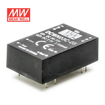 Mean Well DCWN03C-05 DC-DC Converter - 3W 36~72V DC in 5V out 300mA