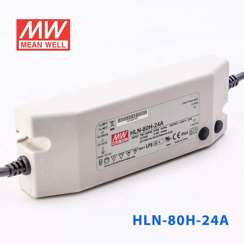 Mean Well HLN-80H-24A Power Supply 80W 24V - IP64, Adjustable 3.4A - PHOTO 1
