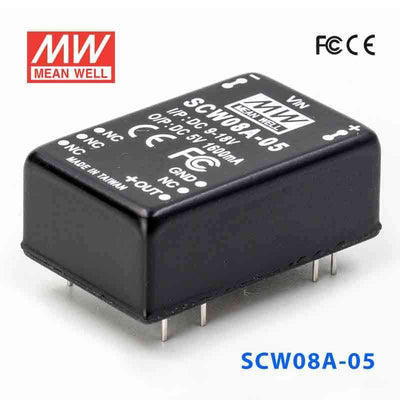 Mean Well SCW08A-05 DC-DC Converter - 8W 9~18V DC in 5V out 1.6A