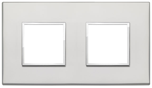 Vimar Eikon Evo Plate 4M (2+2) 71MM Aluminium Silver