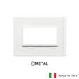 Vimar Eikon Evo Plate 4M Aluminium Total White