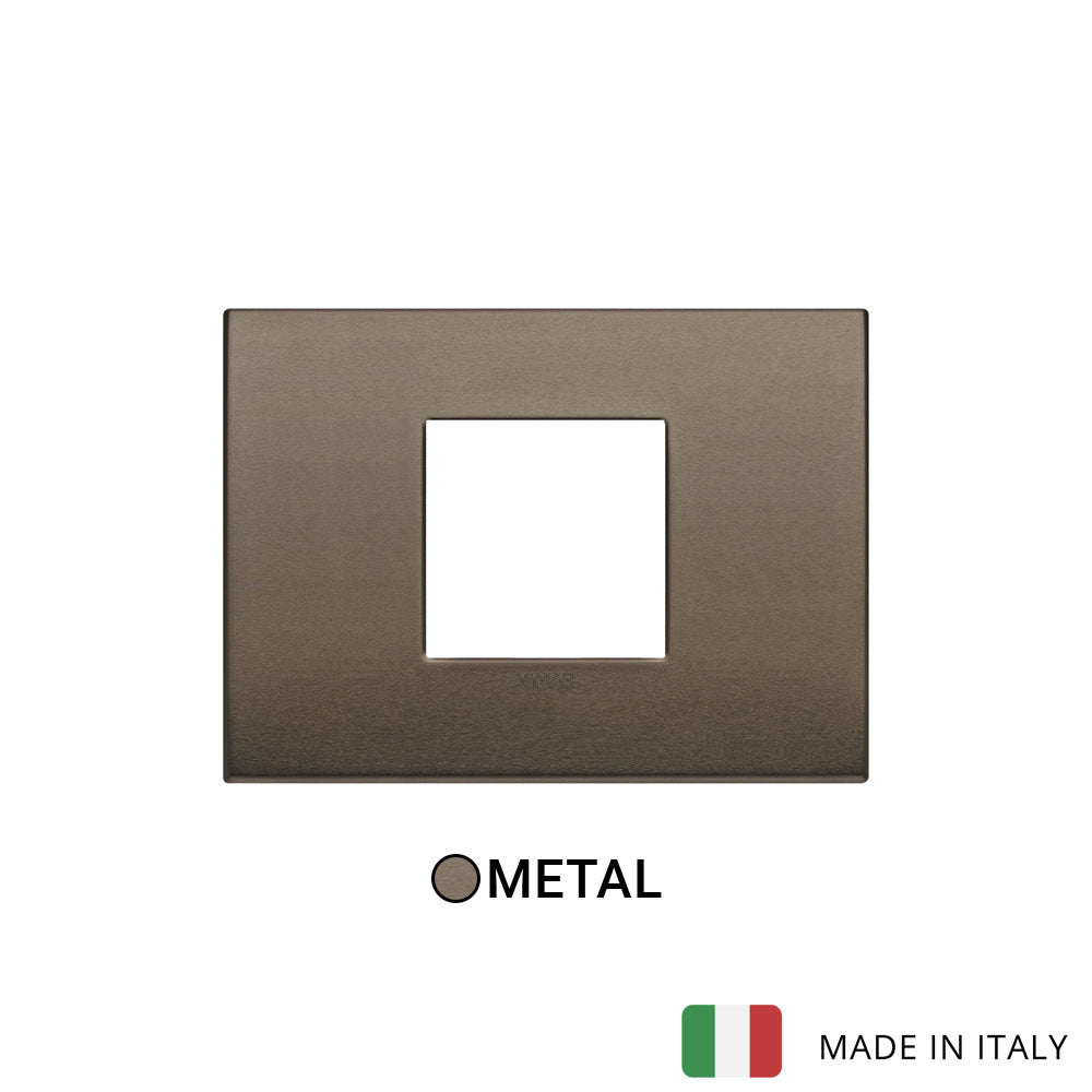 Vimar Arke Classic Plate 2centrM Aluminium Dark Bronze
