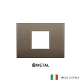 Vimar Arke Classic Plate 2centrM Aluminium Dark Bronze