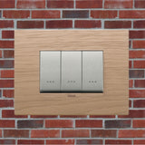 Vimar Eikon Wood 3 Gang Switch - Oak - 16A - PHOTO 4