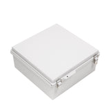 Boxco P-Series 350x350x150mm Plastic Enclosure, IP67, IK08, ABS, Grey Cover, Molded Hinge and Latch Type - PHOTO 1
