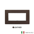 Vimar Eikon Evo Plate 5M Leather Tobacco