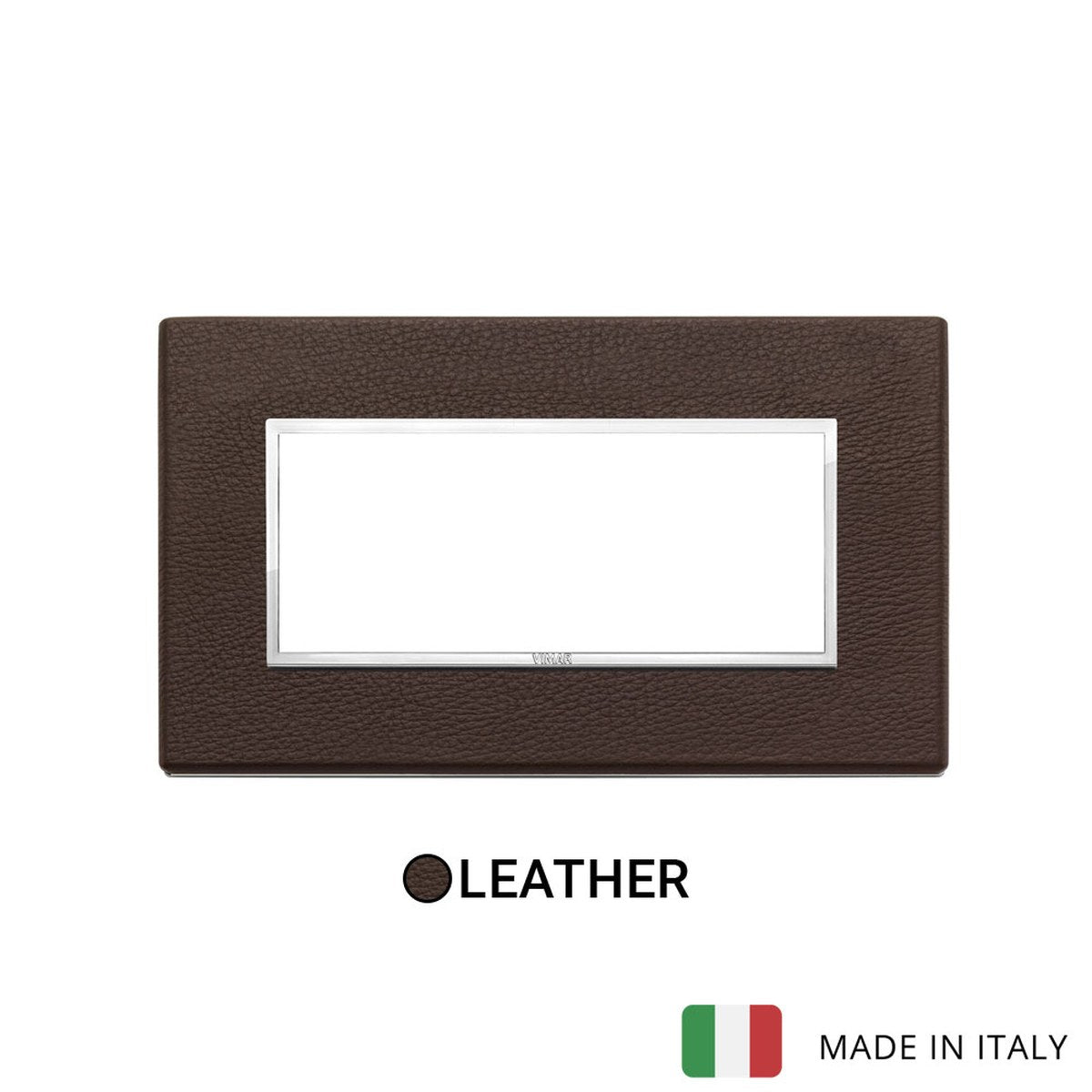 Vimar Eikon Evo Plate 5M Leather Tobacco