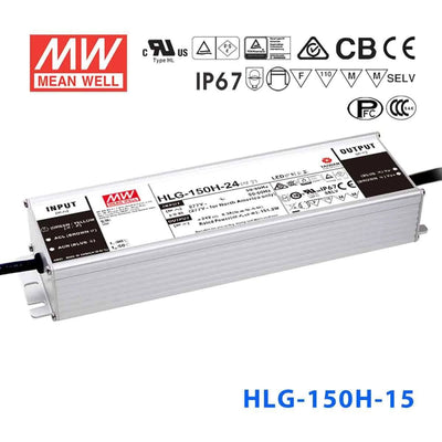Mean Well HLG-150H-15 Power Supply 150W 15V 10A