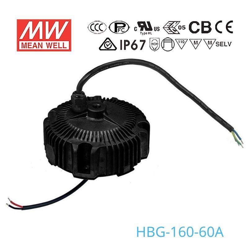Mean Well HBG-160-60A Power Supply 160W 60V - Adjustable 2.6A