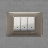 Vimar Plana Plastic 3 Gang Switch - Reflex Ash - 16A - PHOTO 14