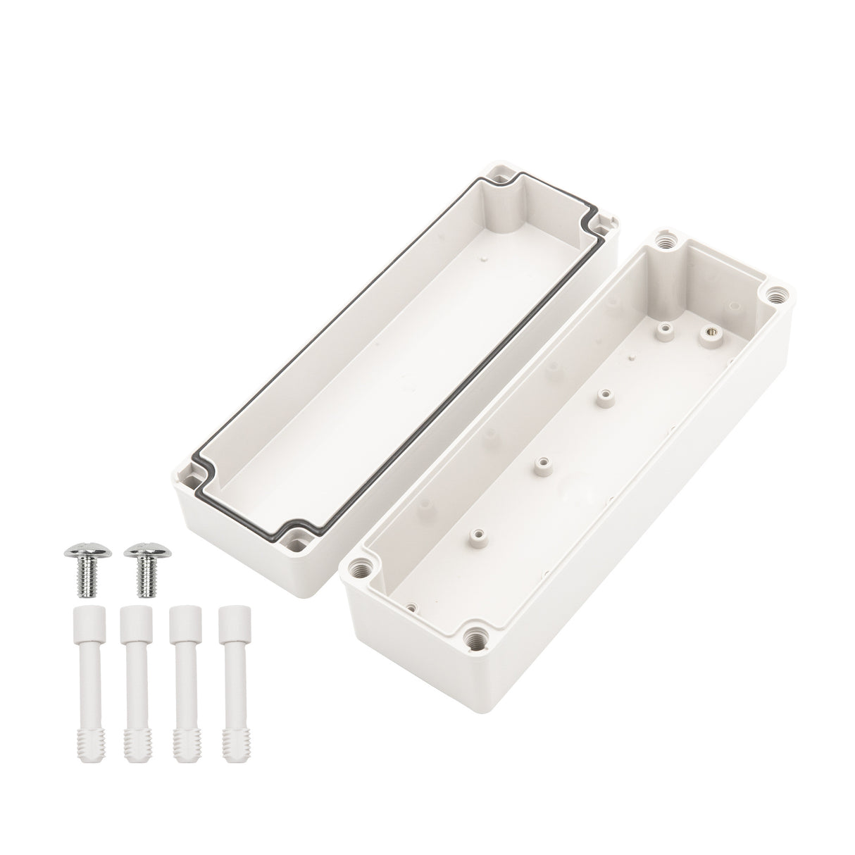 Boxco S-Series 80x250x85mm Plastic Enclosure, IP67, IK08, ABS, Grey Cover, Screw Type - PHOTO 3