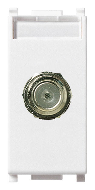 Plana F Type Female Socket Connector White