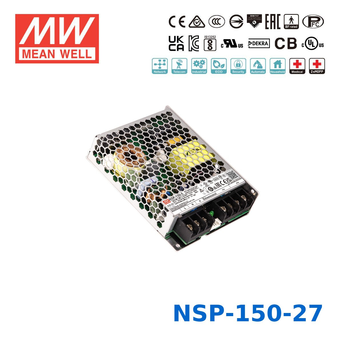 Mean Well 151.2W High Reliable Multi-Industries Power Supply 27V 5.6A