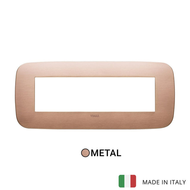Vimar Arke Round Plate 7M Metal Brushed Copper