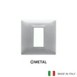 Vimar Plana Plate 1M Metal Metallized Silver