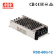 Mean Well RSD-60G-12 DC-DC Converter - 60W - 9~36V in 12V out 5A