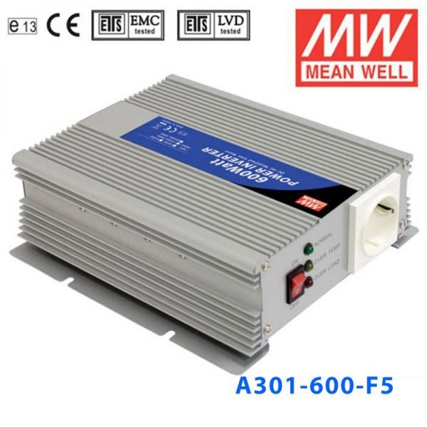Mean Well A301-600-F5 Modified sine wave 600W 230V  - DC-AC Inverter