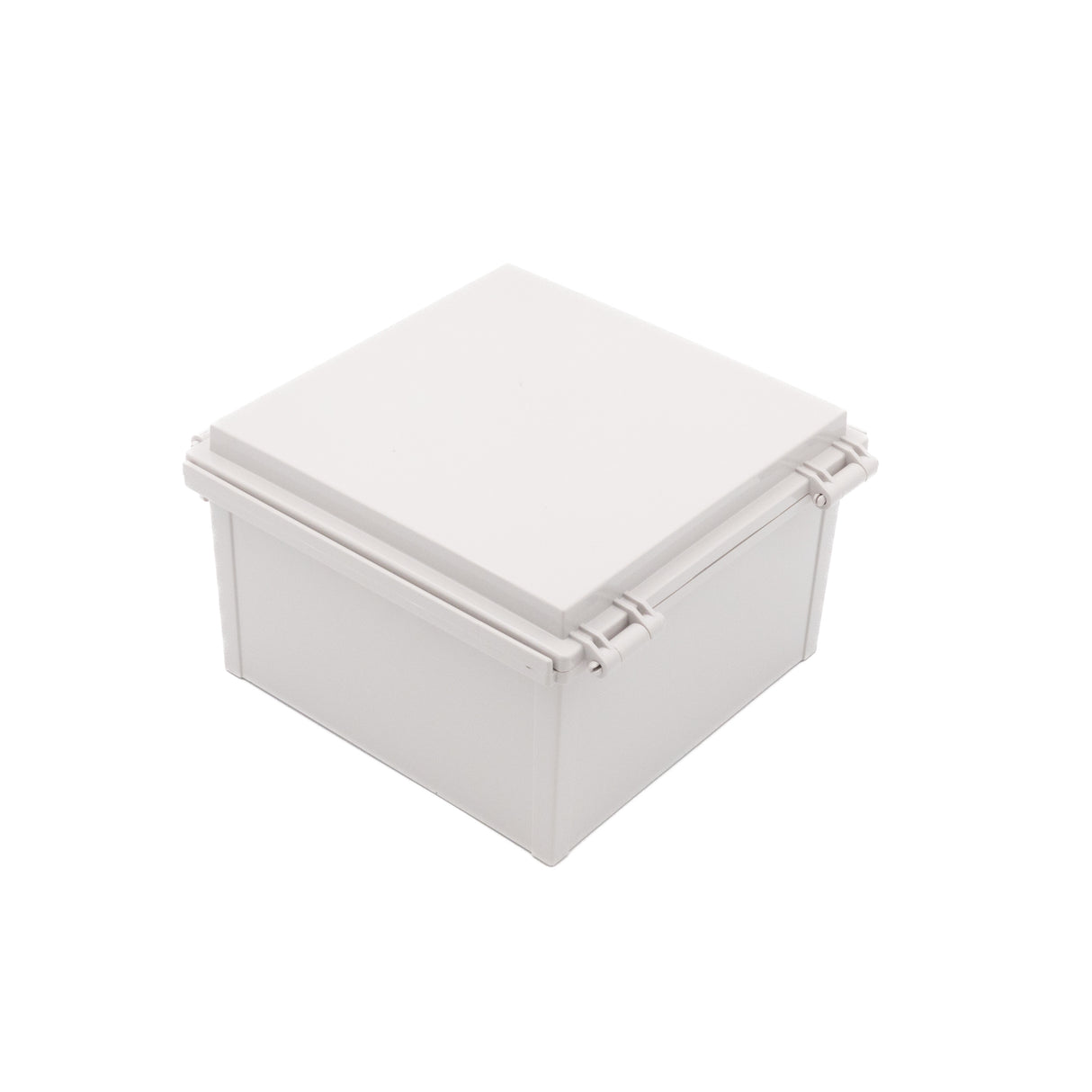 Boxco Q-Series 210x210x130mm Plastic Enclosure, IP67, IK08, ABS, Grey Cover, Hinge Type with Plate - PHOTO 7