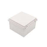Boxco Q-Series 210x210x130mm Plastic Enclosure, IP67, IK08, ABS, Grey Cover, Hinge Type with Plate - PHOTO 7
