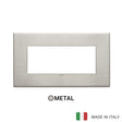Vimar Eikon Exe Plate 5M Metal Brushed Nickel