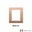 Vimar Arke Classic Plate 8M Metal Brushed Copper