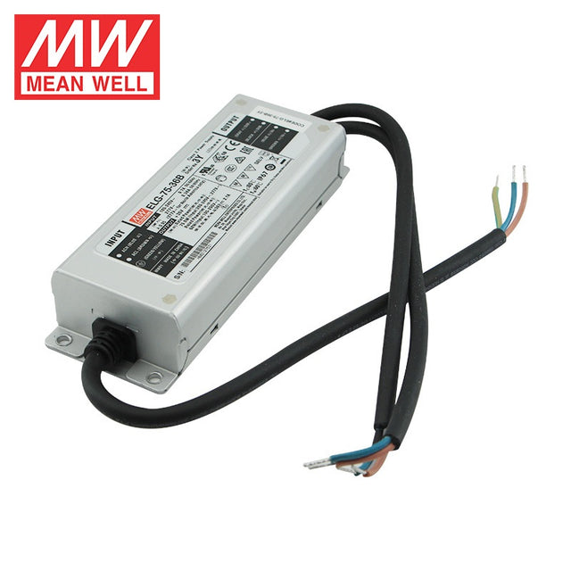 Mean Well ELG-75-36D2-3Y AC-DC Single output LED Driver Mix Mode (CV+CC) with PFC