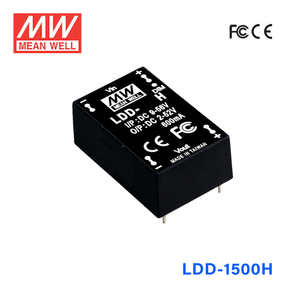 Mean Well LDD-1500H DC/DC LED Driver CC 1500mA - Step-down