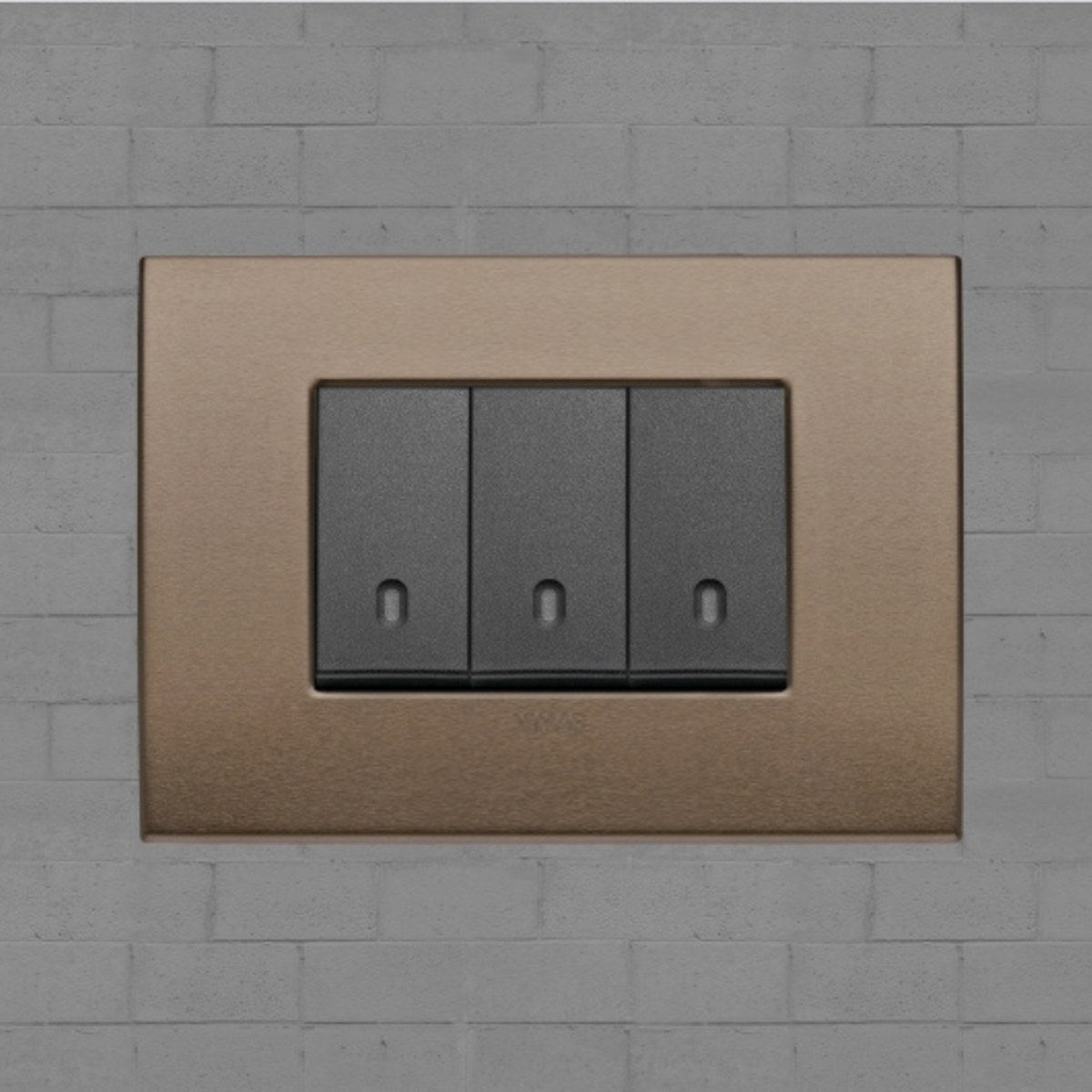 Vimar Arke Metal 3 Gang switch - Dark Bronze - 16A - PHOTO 13