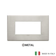 Vimar Eikon Plate 4M Metal Brushed Nickel