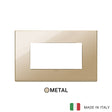 Vimar Eikon Plate 4M Polished Metal Gold