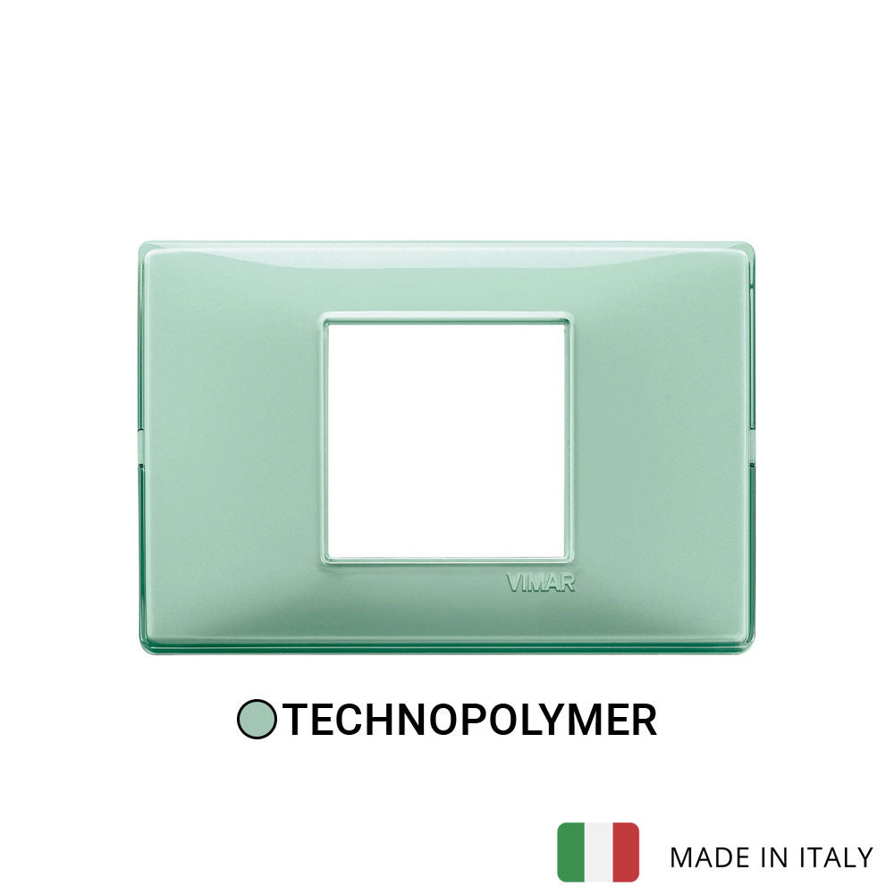 Vimar Plana Plate 2centrM Reflex Green Mint