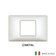 Vimar Plana Plate 2centrM Metallized White