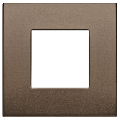 Vimar Arke Classic Plate 2M Aluminium Dark Bronze