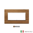 Vimar Eikon Evo Plate 5M Wood Italian Walnut